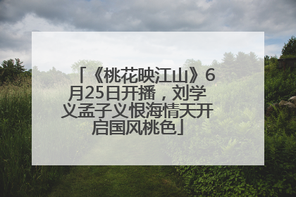 《桃花映江山》6月25日开播，刘学义孟子义恨海情天开启国风桃色
