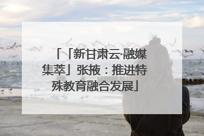 「新甘肃云·融媒集萃」张掖：推进特殊教育融合发展