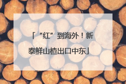 “红”到海外！新泰鲜山楂出口中东