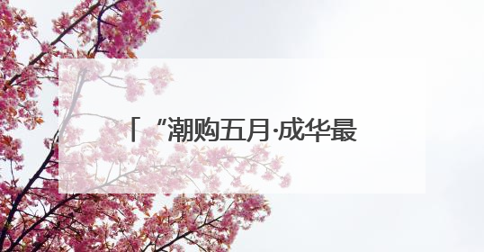 “潮购五月·成华最红消费月”启幕，政企联动共掀消费热潮