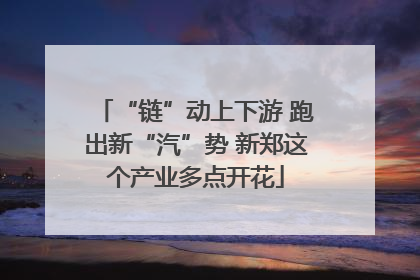 “链”动上下游 跑出新“汽”势 新郑这个产业多点开花