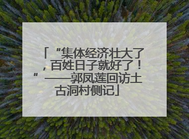 “集体经济壮大了，百姓日子就好了！”——郭凤莲回访土古洞村侧记