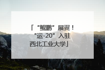 “鲲鹏”展翼！“运-20”入驻西北工业大学