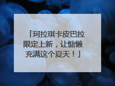 珂拉琪卡皮巴拉限定上新，让慵懒充满这个夏天！