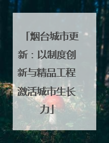 烟台城市更新：以制度创新与精品工程激活城市生长力