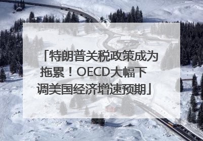 特朗普关税政策成为拖累！OECD大幅下调美国经济增速预期