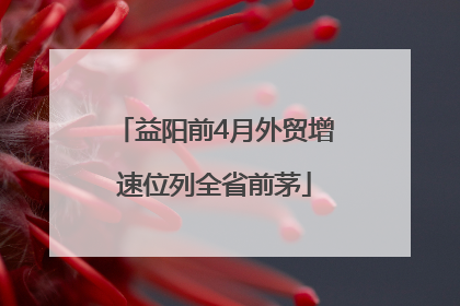 益阳前4月外贸增速位列全省前茅
