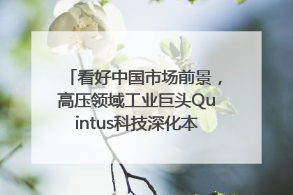 看好中国市场前景，高压领域工业巨头Quintus科技深化本土策略，构建全方位服务亚太区总部