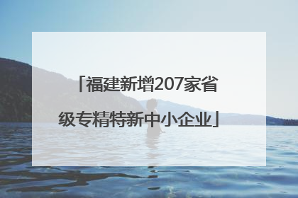 福建新增207家省级专精特新中小企业