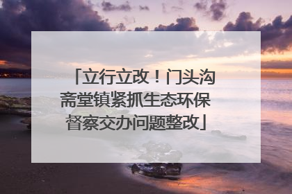立行立改！门头沟斋堂镇紧抓生态环保督察交办问题整改