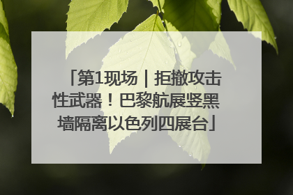第1现场｜拒撤攻击性武器！巴黎航展竖黑墙隔离以色列四展台