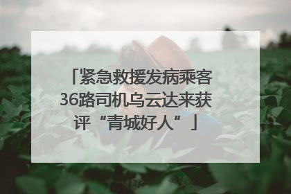 紧急救援发病乘客 36路司机乌云达来获评“青城好人”