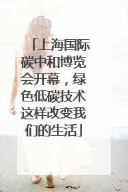 上海国际碳中和博览会开幕，绿色低碳技术这样改变我们的生活