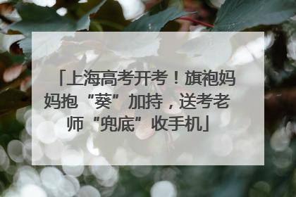 上海高考开考！旗袍妈妈抱“葵”加持，送考老师“兜底”收手机