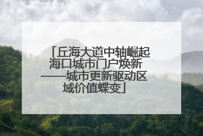 丘海大道中轴崛起 海口城市门户焕新——城市更新驱动区域价值蝶变