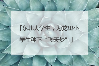 东北大学生，为龙里小学生种下“飞天梦”