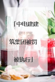 中电建建筑集团被罚被执行