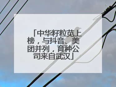 中华籽粒苋上榜，与抖音、美团并列，育种公司来自武汉
