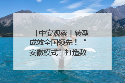 中安观察｜转型成效全国领先！“安徽模式”打造数字化转型新标杆