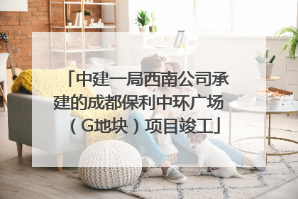 中建一局西南公司承建的成都保利中环广场（G地块）项目竣工