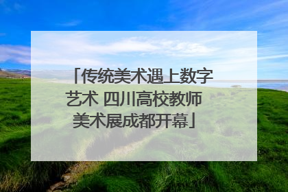 传统美术遇上数字艺术 四川高校教师美术展成都开幕