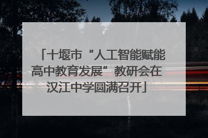 十堰市“人工智能赋能高中教育发展”教研会在汉江中学圆满召开
