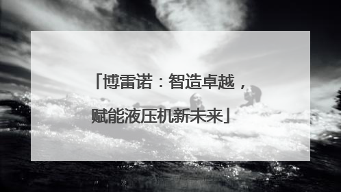 博雷诺：智造卓越，赋能液压机新未来