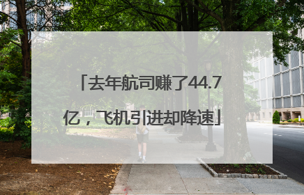去年航司赚了44.7亿，飞机引进却降速