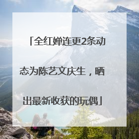 全红婵连更2条动态为陈艺文庆生，晒出最新收获的玩偶