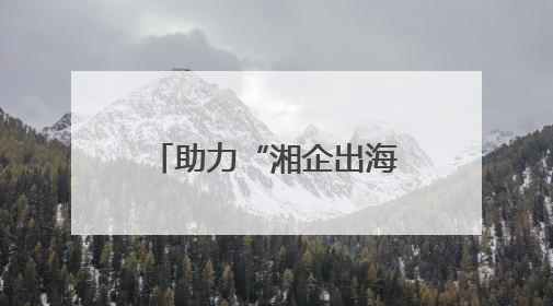 助力“湘企出海”，湖南省湘非经贸商会成立