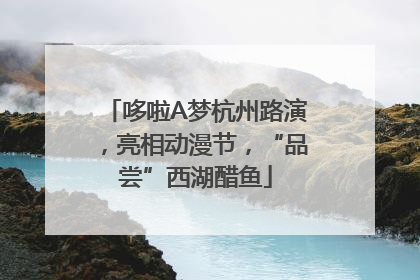 哆啦A梦杭州路演，亮相动漫节，“品尝”西湖醋鱼