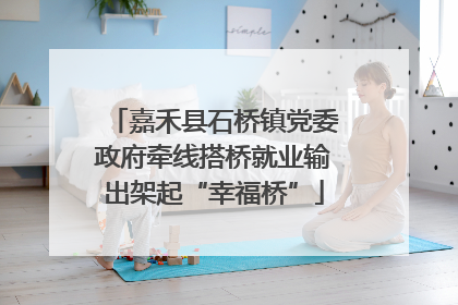 嘉禾县石桥镇党委政府牵线搭桥就业输出架起“幸福桥”