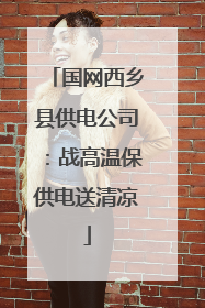 国网西乡县供电公司：战高温保供电送清凉