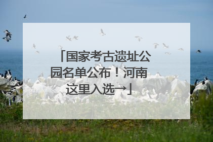 国家考古遗址公园名单公布！河南这里入选→