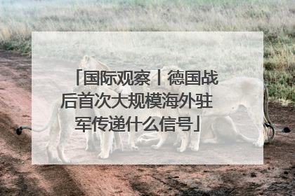 国际观察丨德国战后首次大规模海外驻军传递什么信号