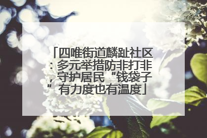 四唯街道麟趾社区：多元举措防非打非，守护居民“钱袋子”有力度也有温度