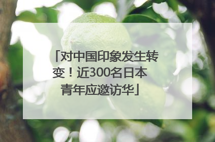 对中国印象发生转变！近300名日本青年应邀访华