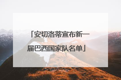 安切洛蒂宣布新一届巴西国家队名单