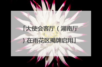 大使会客厅（湖南厅）在雨花区揭牌启用