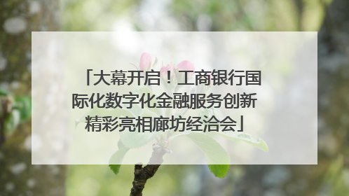 大幕开启！工商银行国际化数字化金融服务创新精彩亮相廊坊经洽会