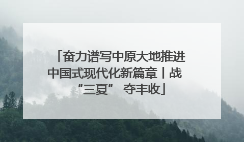 奋力谱写中原大地推进中国式现代化新篇章丨战“三夏” 夺丰收