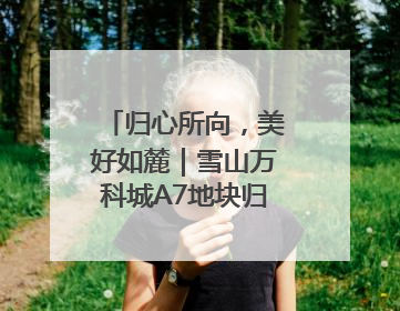 归心所向，美好如麓｜雪山万科城A7地块归麓园品质交付