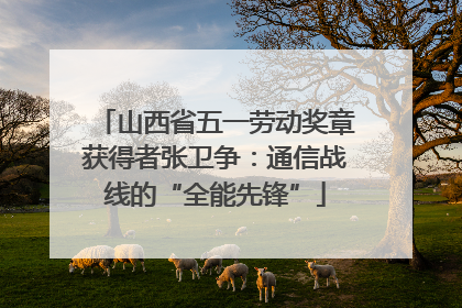山西省五一劳动奖章获得者张卫争：通信战线的“全能先锋”
