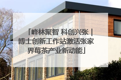 峰林聚智 科创兴张｜博士创新工作站激活张家界莓茶产业新动能