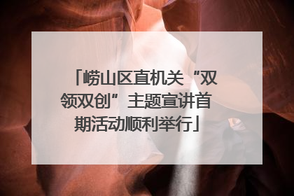 崂山区直机关“双领双创”主题宣讲首期活动顺利举行
