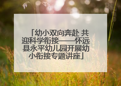 幼小双向奔赴 共迎科学衔接——怀远县永平幼儿园开展幼小衔接专题讲座