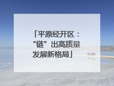 平原经开区：“链”出高质量发展新格局