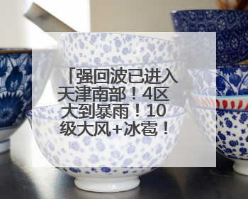 强回波已进入天津南部！4区大到暴雨！10级大风+冰雹！最新预报→