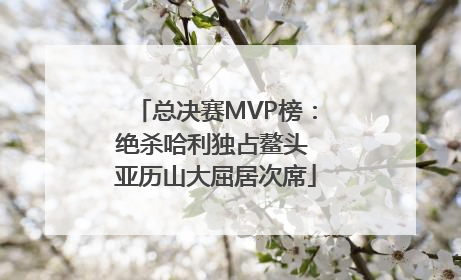 总决赛MVP榜：绝杀哈利独占鳌头 亚历山大屈居次席