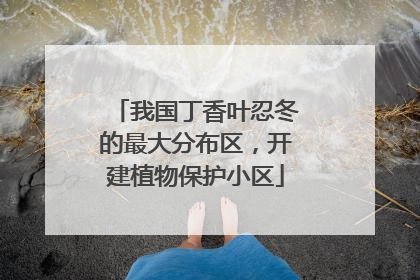我国丁香叶忍冬的最大分布区，开建植物保护小区